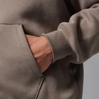 Nike Jordan Brooklyn Fleece мужские оверсайз Full-Zip Толстовка с капюшоном цвет серый