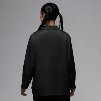 Nike Air Jordan женская Long-Sleeve Woven Top цвет серый