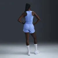 Nike One Fitted женская Dri-FIT Cropped Tank Top синий