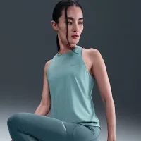 Nike Swift жіноча Dri-FIT Running Tank Top колір зелений