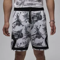Nike Jordan Sport чоловічі Dri-FIT Printed Diamond шорти колір білий