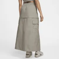 Nike Sportswear Essential жіноча Mid-Rise Woven Cargo Midi спідниця колір зелений