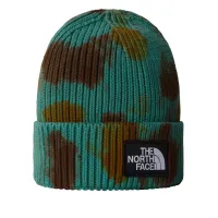 Шапка The North Face Tie-Dye Logo Box Beanie 0A7WJI3071 - zielono-коричневая