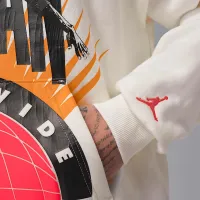 Nike Jordan Brooklyn Fleece мужские Pullover Толстовка с капюшоном цвет белый