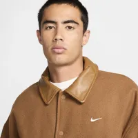Nike Solo Swoosh чоловічі Wool Varsity Куртка колір коричневий
