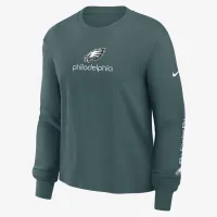Philadelphia Eagles Boxy жіноча Nike NFL Long-Sleeve футболка колір зелений