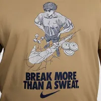 Nike мужские Dri-FIT Fitness футболка цвет коричневый