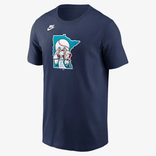 Minnesota Twins Cooperstown Team Logo мужские Nike MLB футболка синий