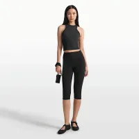 NikeSKIMS Ribbed Seamless женская Racerneck Tank Top цвет черный