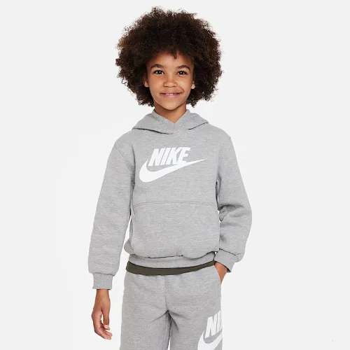Nike Sportswear Club Fleece Pullover Little Kids Толстовка с капюшоном цвет серый