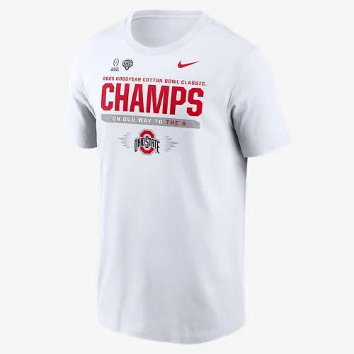 Ohio State Buckeyes 2025 College Football Playoff National Championship Bound Locker Room мужские Nike College футболка цвет белый