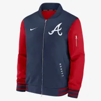 Atlanta Braves Authentic Collection Dugout чоловічі Nike MLB Full-Zip Bomber Куртка блакитний