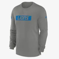 Detroit Lions Sideline Player Team Issue Men’s Nike Dri-FIT Long-Sleeve Top цвет серый