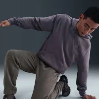 Nike Sportswear Club мужские Washed Cuffed Fleece Pants цвет серый