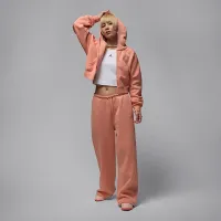 Nike Jordan Brooklyn Fleece жіноча Cropped Full-Zip Толстовка з капюшоном Orange