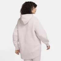 Nike Sportswear Tech Fleece жіноча оверсайз Full-Zip Толстовка з капюшоном Cape колір фіолетовий