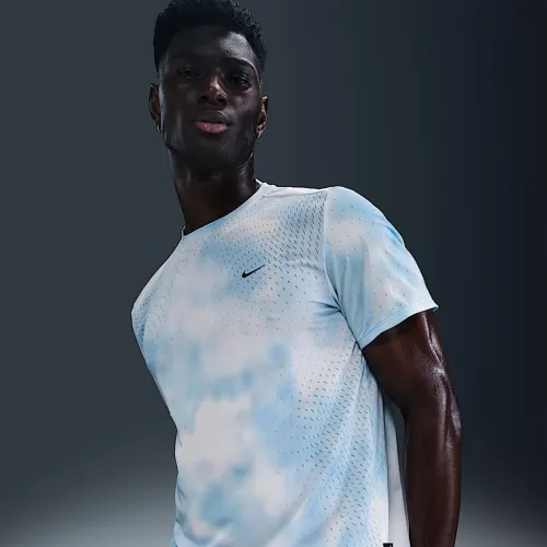 Nike Running Division Breathe чоловічі Dri-FIT ADV Short-Sleeve Running Top блакитний