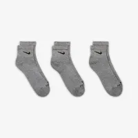 Nike Everyday Plus Cushioned тренировочные Ankle носки (3 пары) цвет серый