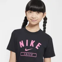 Nike Big дитячі (Girls') Cheer футболка колір чорний