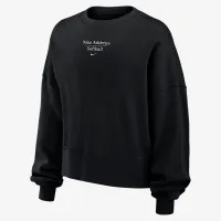Nike Phoenix Fleece женская Softball Crew-Neck свитшот цвет черный