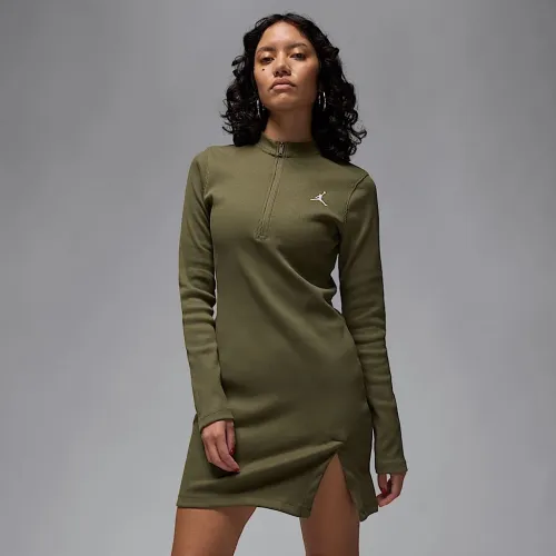 Nike Jordan женская 1/2-Zip Long-Sleeve Knit Костюм цвет зеленый