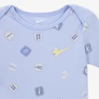 Nike Baby (12-24M) 2-Piece Printed Bodysuit комплект колір сірий