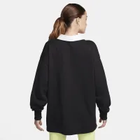 Nike Sportswear Essential женская оверсайз Long-Sleeve Polo цвет черный
