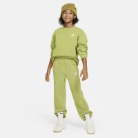 Nike Sportswear Club Fleece Big дитячі оверсайз світшот колір зелений