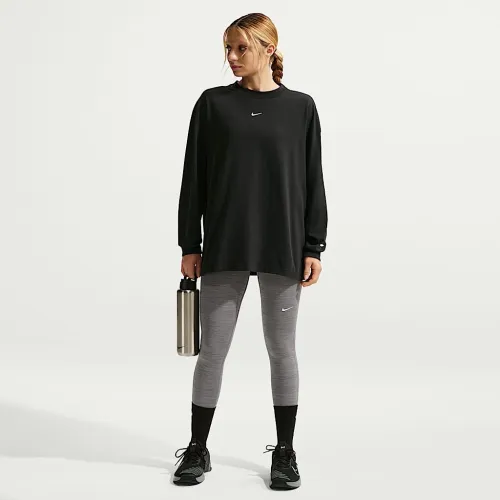 Nike Pro женская Mid-Rise Full-Length лосины цвет серый