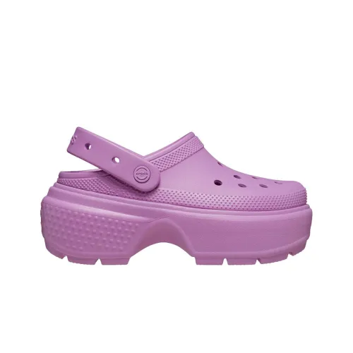 Шлёпанцы Crocs Stomp Clog 209347-6WQ - Розовые