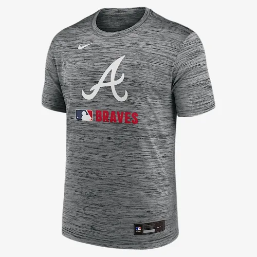 Atlanta Braves Authentic Collection Velocity мужские Nike Dri-FIT MLB футболка цвет серый