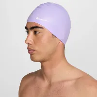 Nike Solid Силиконовый Swim Cap цвет фиолетовый