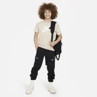 Nike Sportswear Big детские хлопковыефутболка цвет коричневый