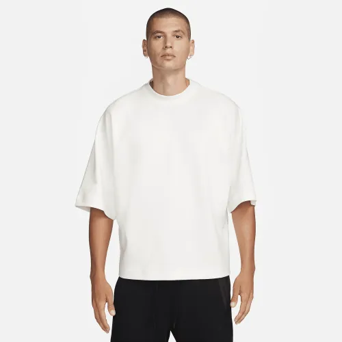 Nike Sportswear Tech Fleece Reimagined мужские оверсайз Short-Sleeve свитшот цвет белый