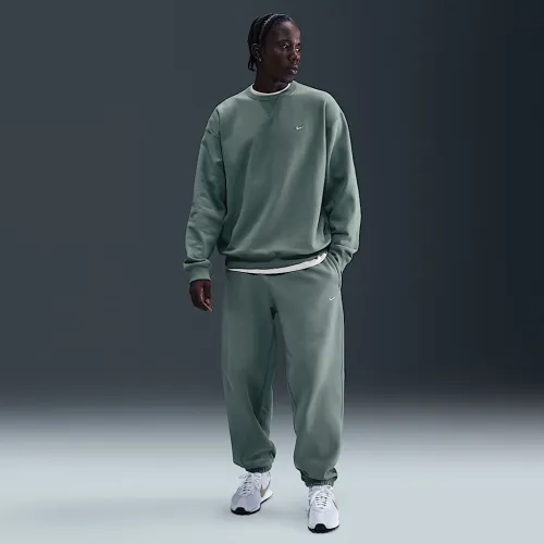 Nike Solo Swoosh чоловічі Cuffed Fleece Pants колір сірий