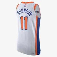 Jalen Brunson New York Knicks 2024/25 City Edition мужские Nike Dri-FIT ADV NBA Authentic Jersey цвет белый