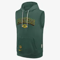 колір зелений Bay Packers Sideline чоловічі Nike Dri-FIT NFL Sleeveless Pullover Толстовка з капюшоном колір зелений