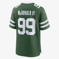 Nike NFL New York Jets (Will McDonald IV) чоловічі Game Football Jersey колір зелений