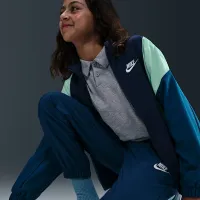 Nike Sportswear Big детские Woven Tracksuit синий