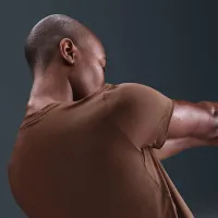 Nike One Classic жіноча Dri-FIT Short-Sleeve Top колір коричневий