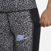 Nike Notebook Print Dri-FIT лосіни Little Kids Dri-FIT лосіни колір чорний
