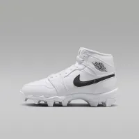 Nike Jordan 1 Mid Little/Big дитячі Cleats колір білий
