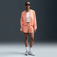 Nike Sportswear Chill Terry женская Loose Full-Zip French Terry Толстовка с капюшоном Orange