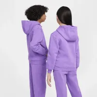 Nike Sportswear Club Fleece Big детские Pullover Толстовка с капюшоном цвет фиолетовый