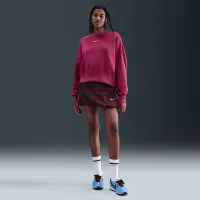 Nike Sportswear Phoenix Fleece женская Over-оверсайз Crew-Neck свитшот цвет фиолетовый