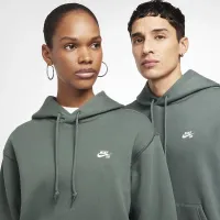 Nike SB Fleece Pullover Skate Толстовка з капюшоном колір зелений