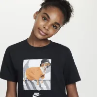 Nike Sportswear Big дитячі футболка колір чорний