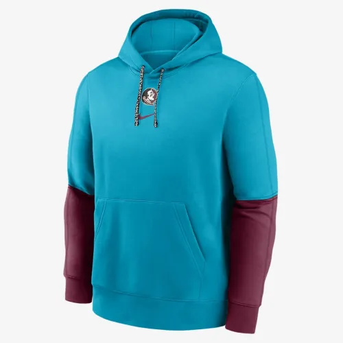 Florida State Seminoles Sideline Team Issue Club мужские Nike College Pullover Толстовка с капюшоном цвет зеленый