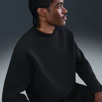 Nike Tech чоловічі Fleece Loose Fit Crew колір чорний