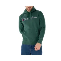 Кофта/футболка Champion Script Logo Embroidery Fleece Толстовка с капюшоном 217858-GS568 - зеленая